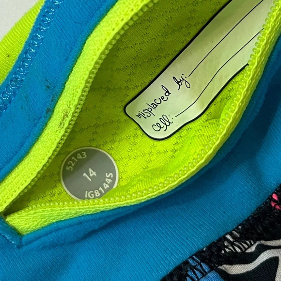 Ivivva • Blue Green Pink Keep On Track Skort - Picture 4 of 4